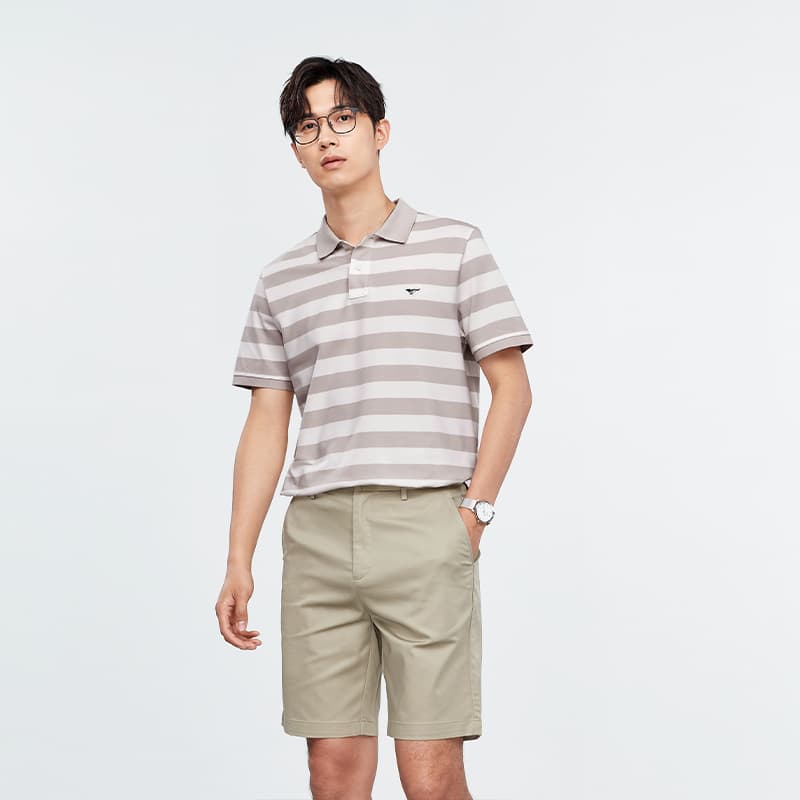 SEPTWOLVES Polo Shirts Lapel Moderate Straight Fit