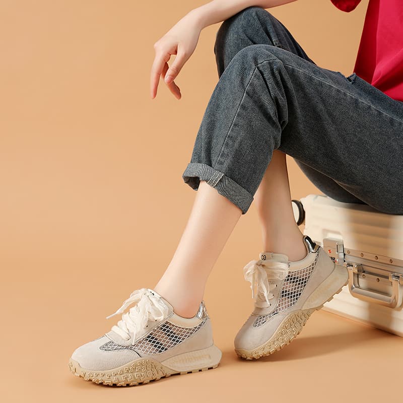 LINGPAO Pigskin Breathable Height Increasing Breathable Height Increasing
