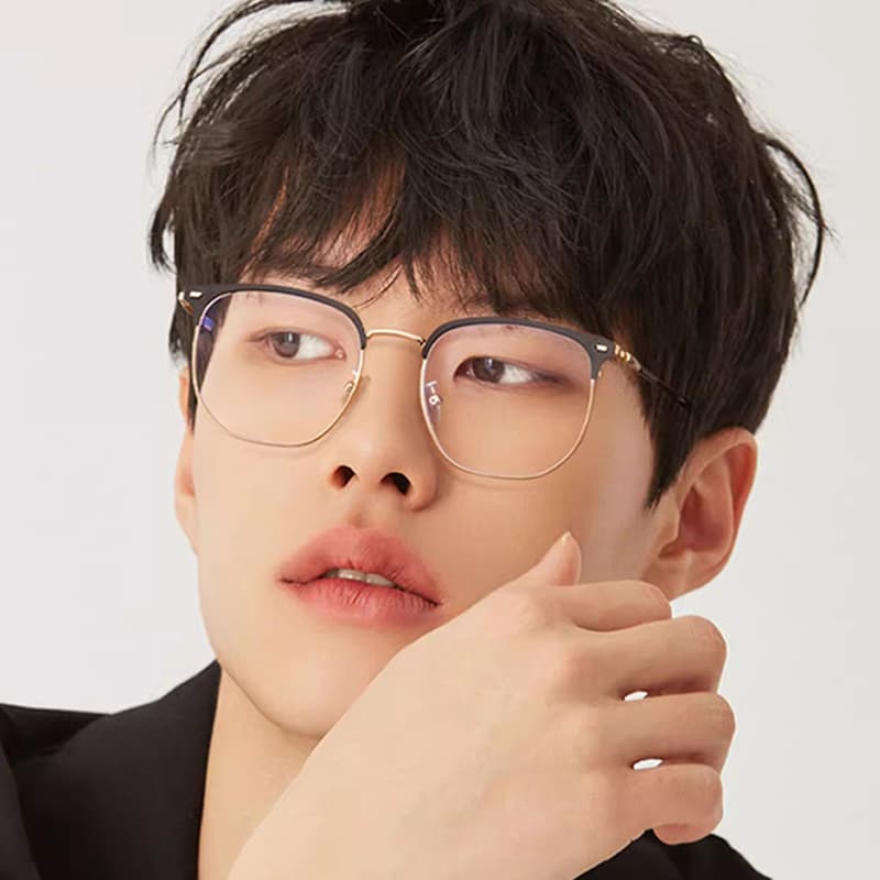 MK MINGKU Square Alloy Eyeglasses Frame