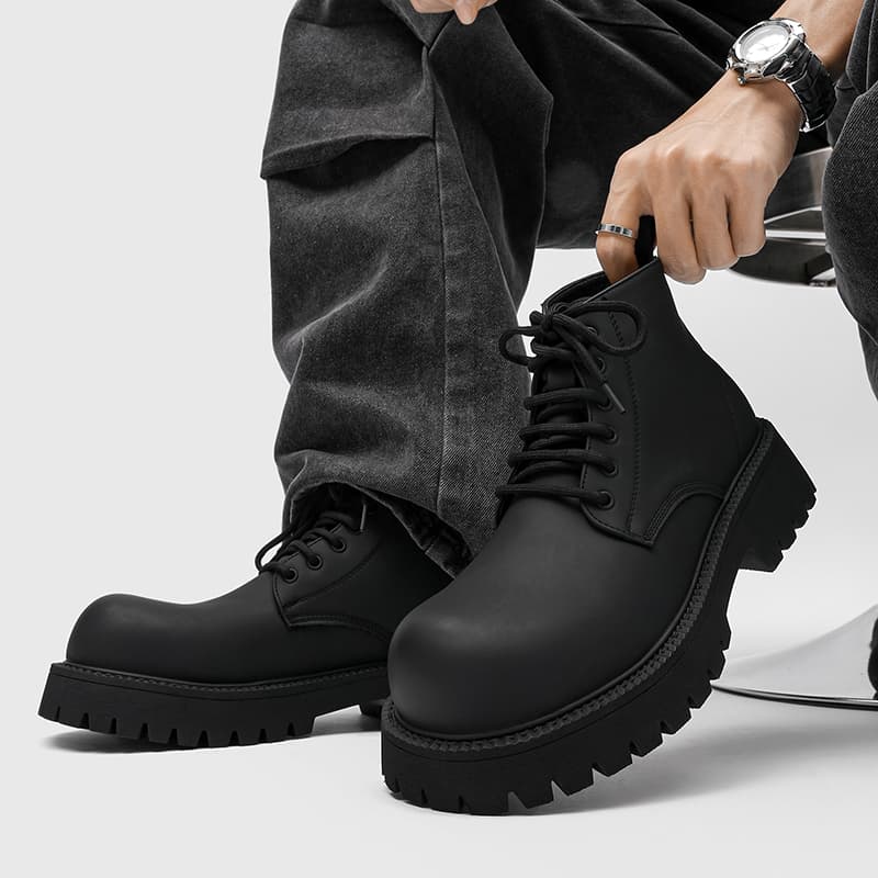 ZHENRAN Martin Boot Black