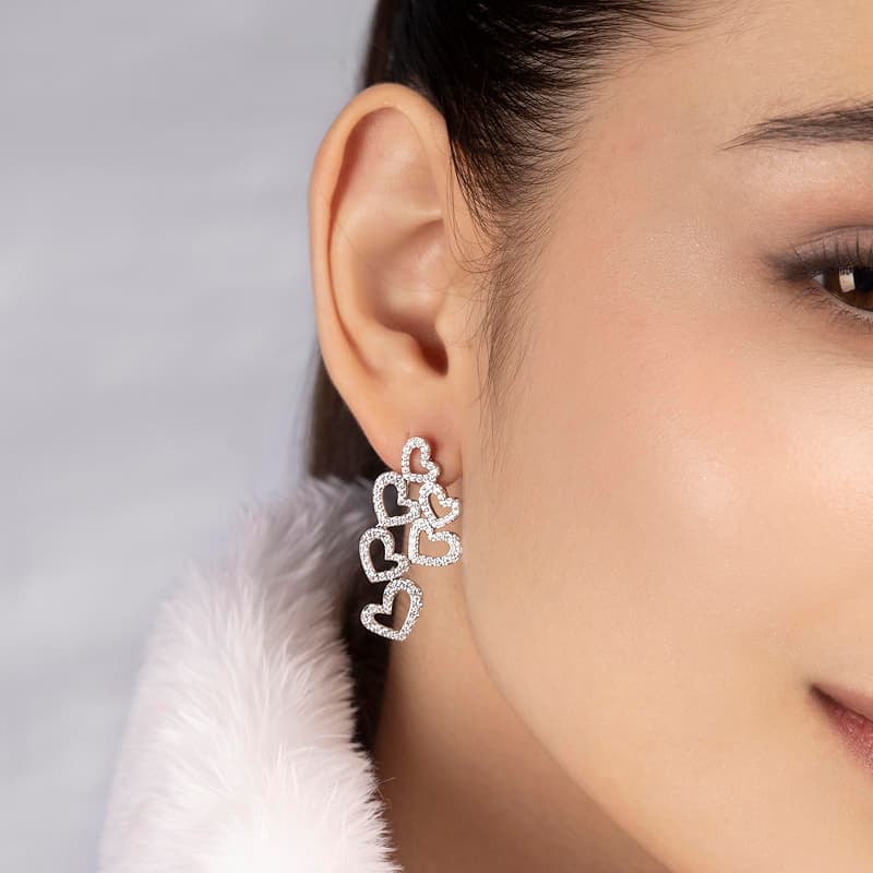 Apm Monaco Silver Stud Earrings