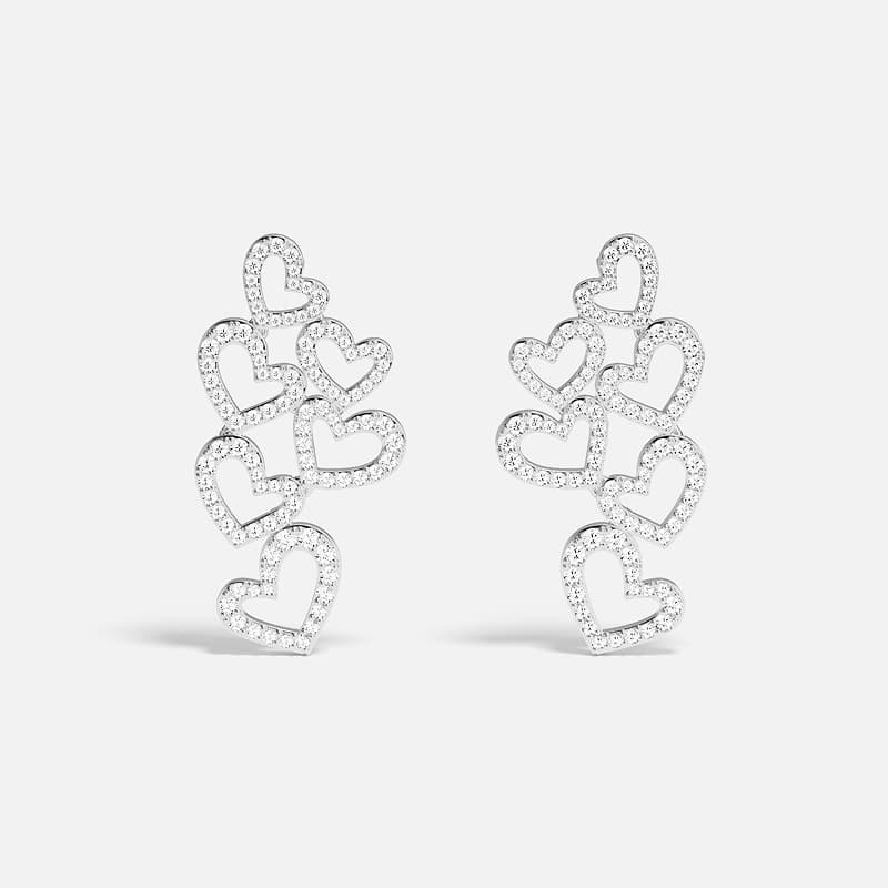 Apm Monaco Silver Stud Earrings