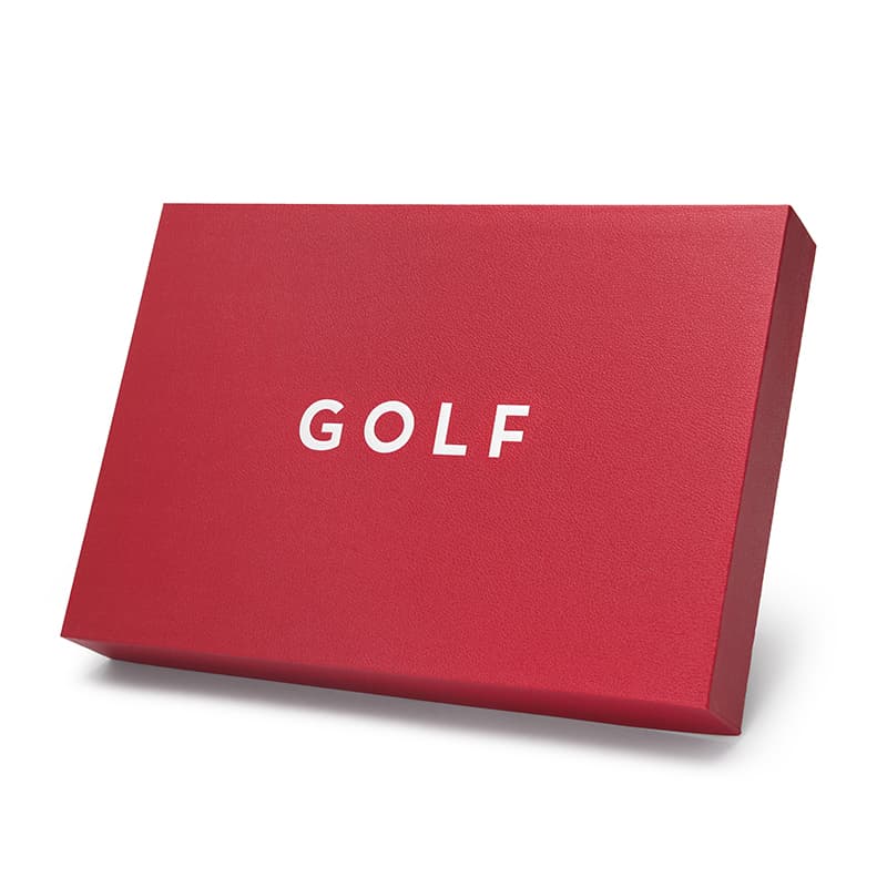 GOLF Grain Cow Clutch Wallet, Card Holder, Cell Phone Pouch Medium Black/Blue