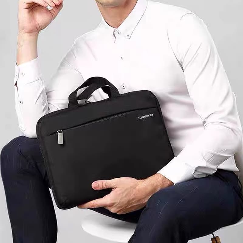 SAMSONITE Fabric Briefcase, Handbag Regular Black