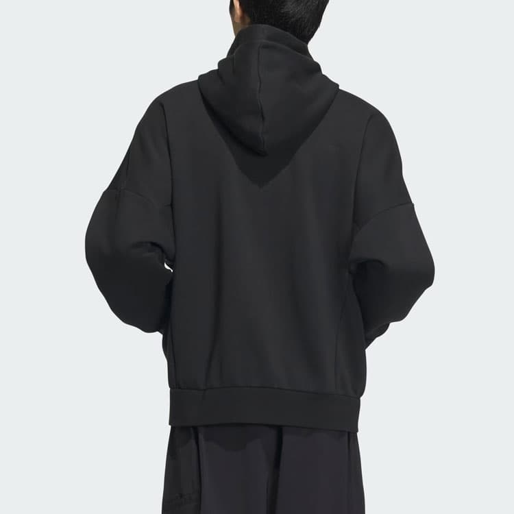 Adidas Sportswear Oversized Hoodie Sweatshirt Black