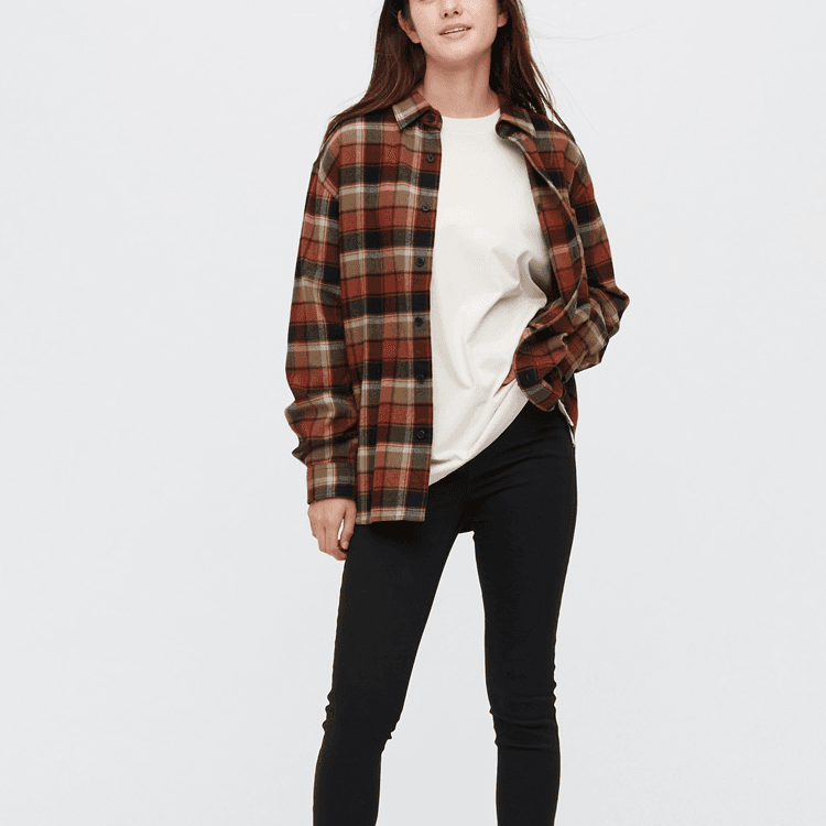 UNIQLO Shirt Dark Orange