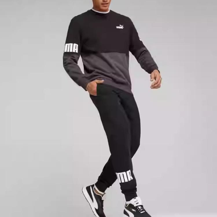PUMA Knitted Sweatpants Black