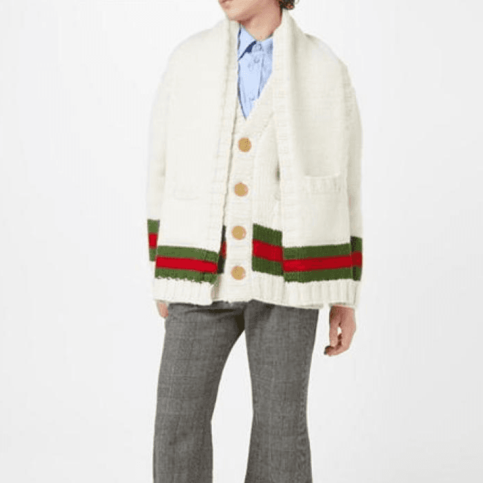 GUCCI Thermal Wool Knit White