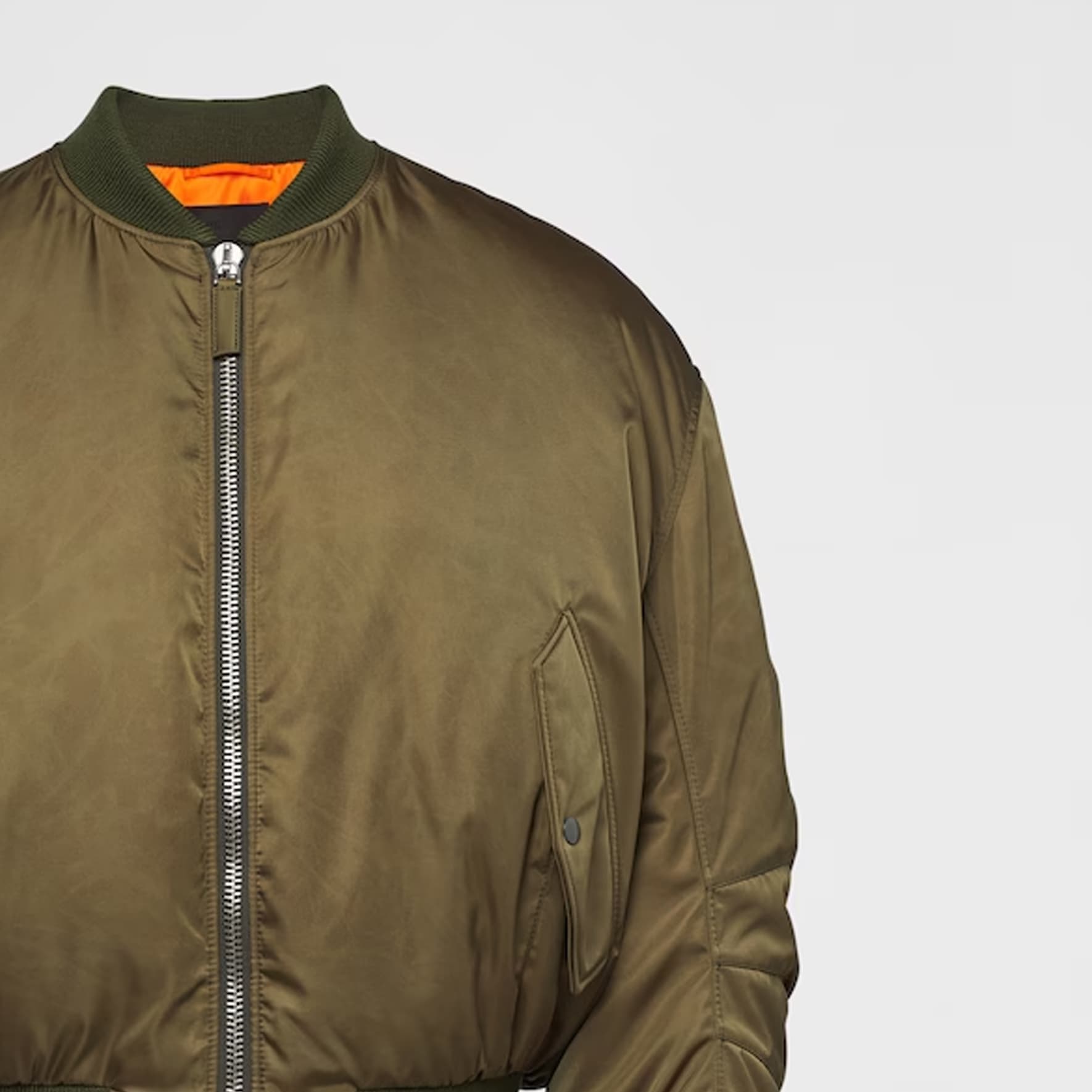 PRADA Zip-Up Down Bomber Jacket