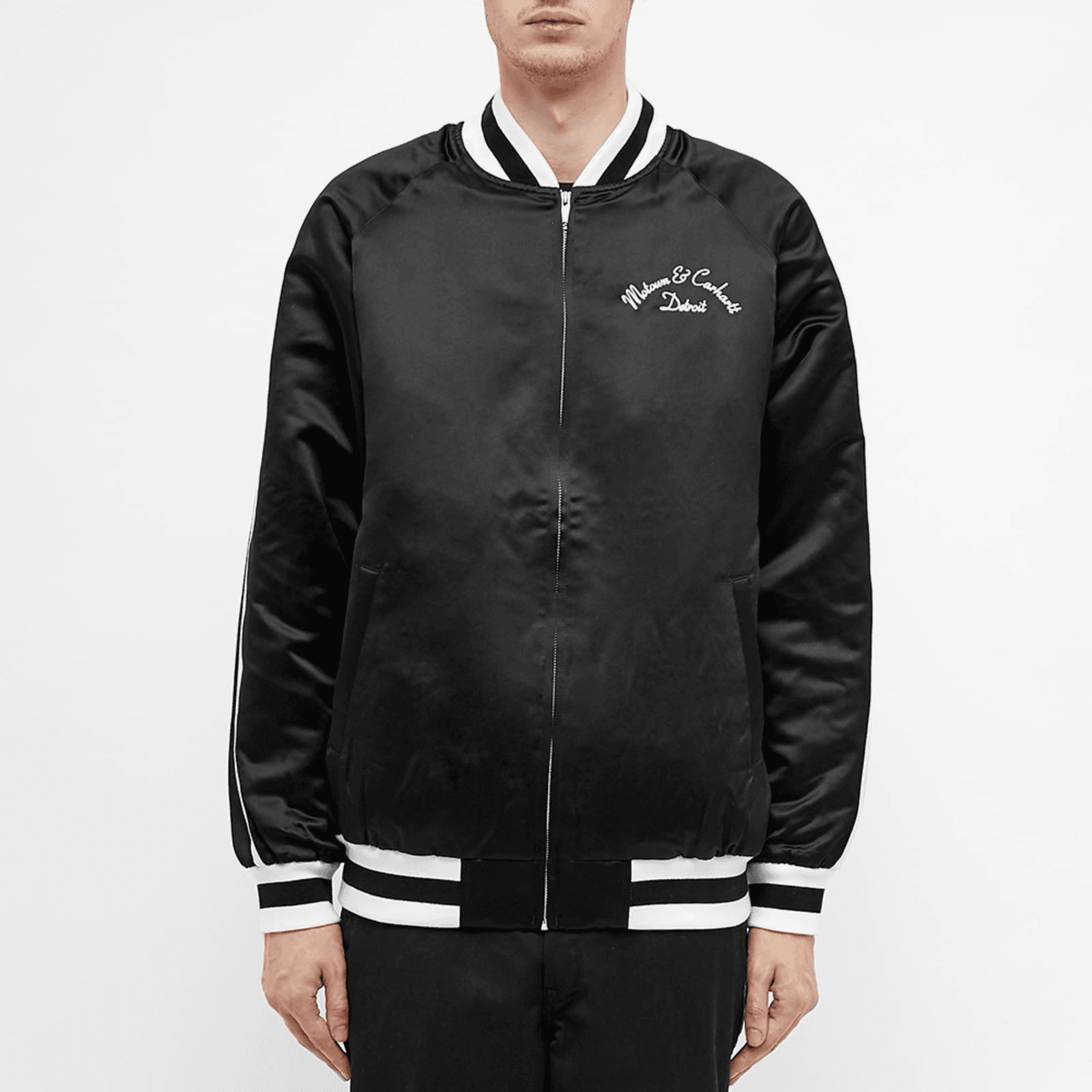 Carhartt WIP Baseball Jerseys Black Baseball Collar Moderate Straight Fit