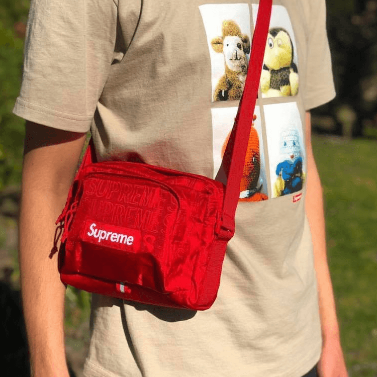 Supreme SS19 Nylon Crossbody Bag, Shoulder Bag Regular Red