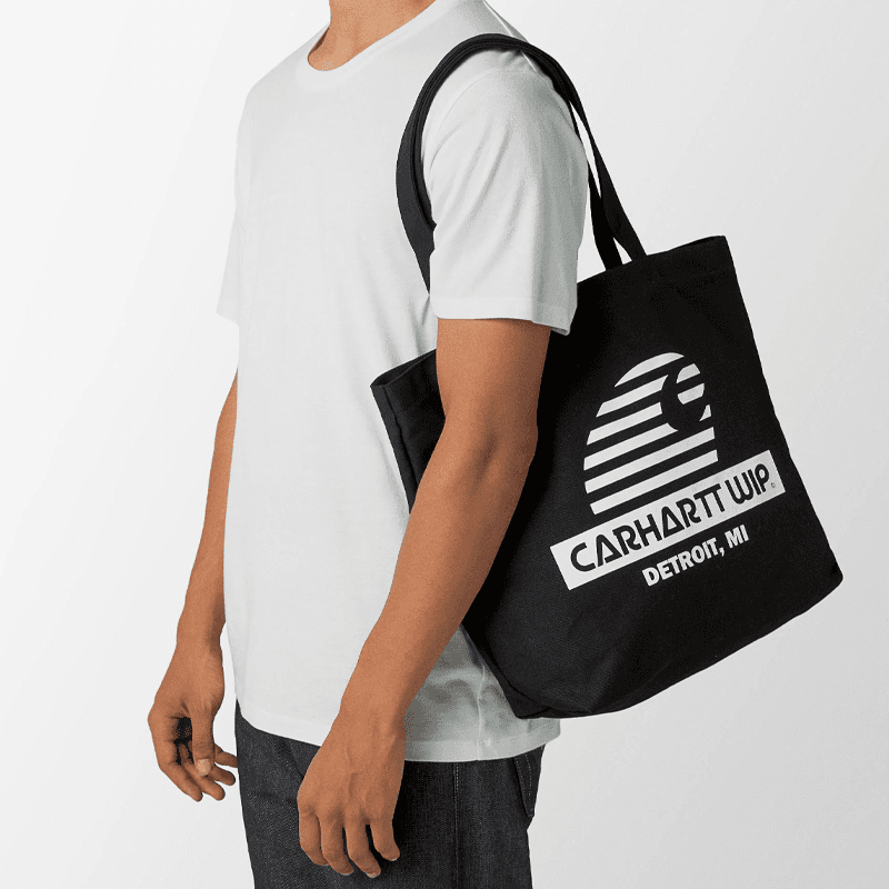 Carhartt WIP Canvas Bag, Tote Bag, Shopping Bag, Shoulder Bag, Handbag Regular Black