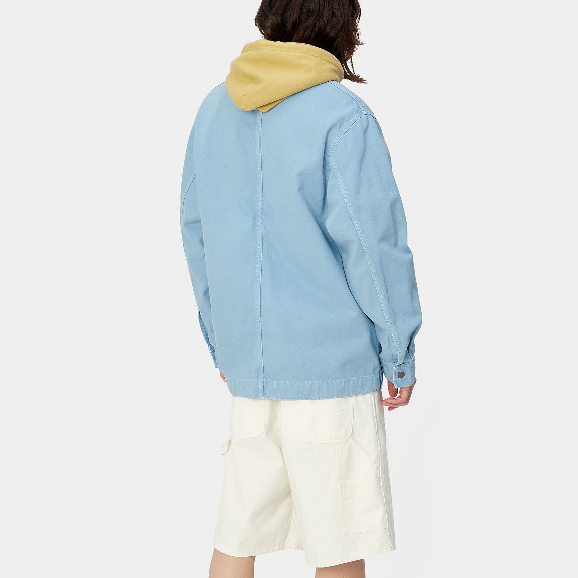 Carhartt WIP SS24 Garment Dyed Collection Garrison Coat Jackets & Matte Blue