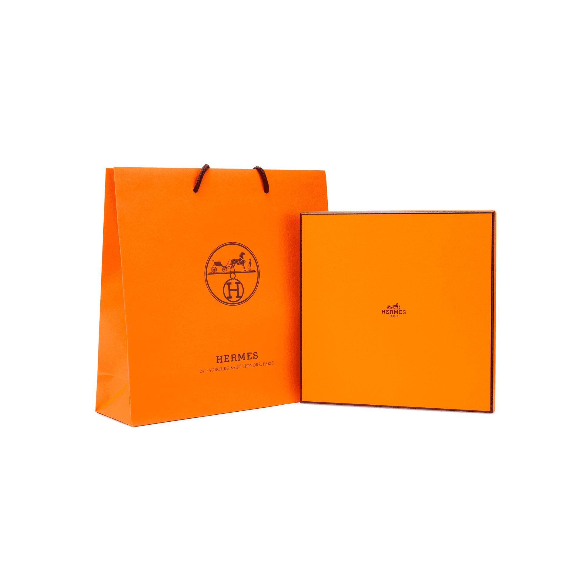 HERMES Mulberry Silk Sky Blue/Ink Blue