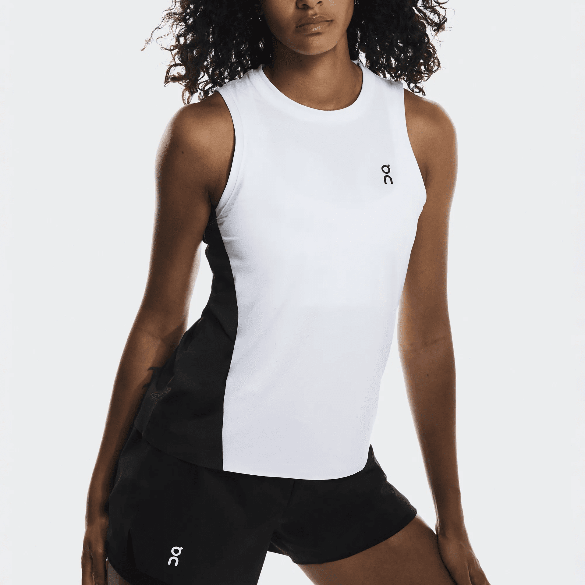 On Court Sleeveless Sports Shirts White | Black Other