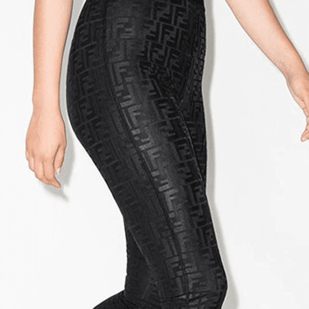 FENDI Leggings Black Moderate