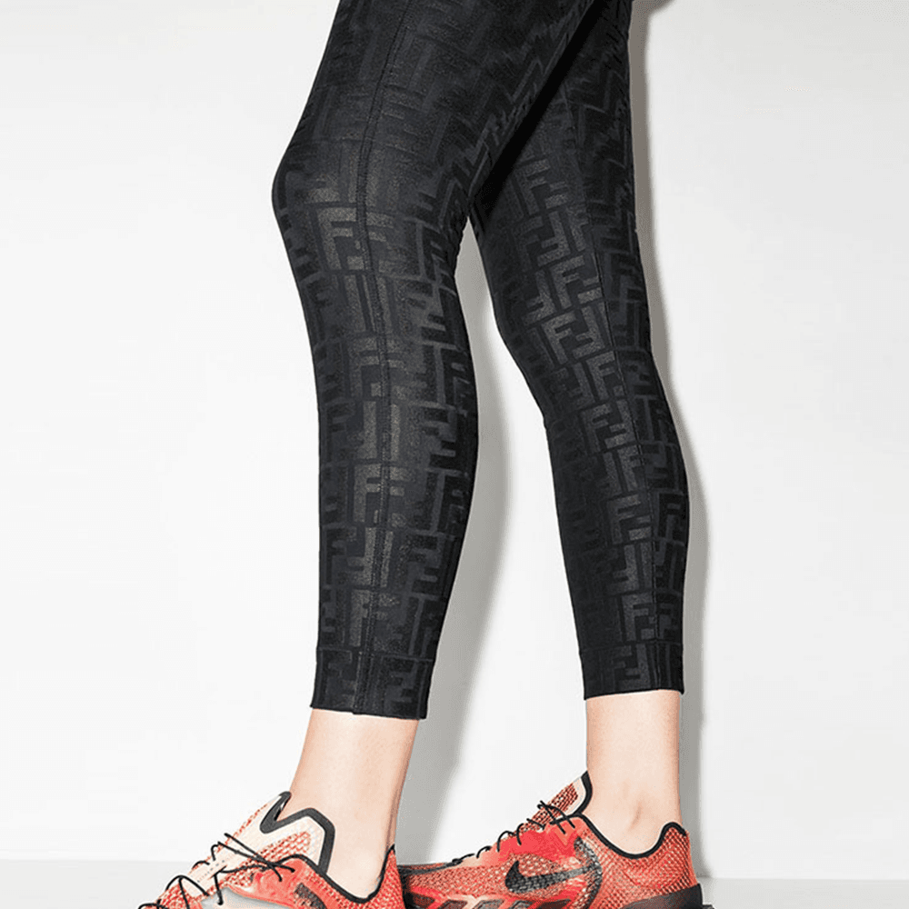 FENDI Leggings Black Moderate