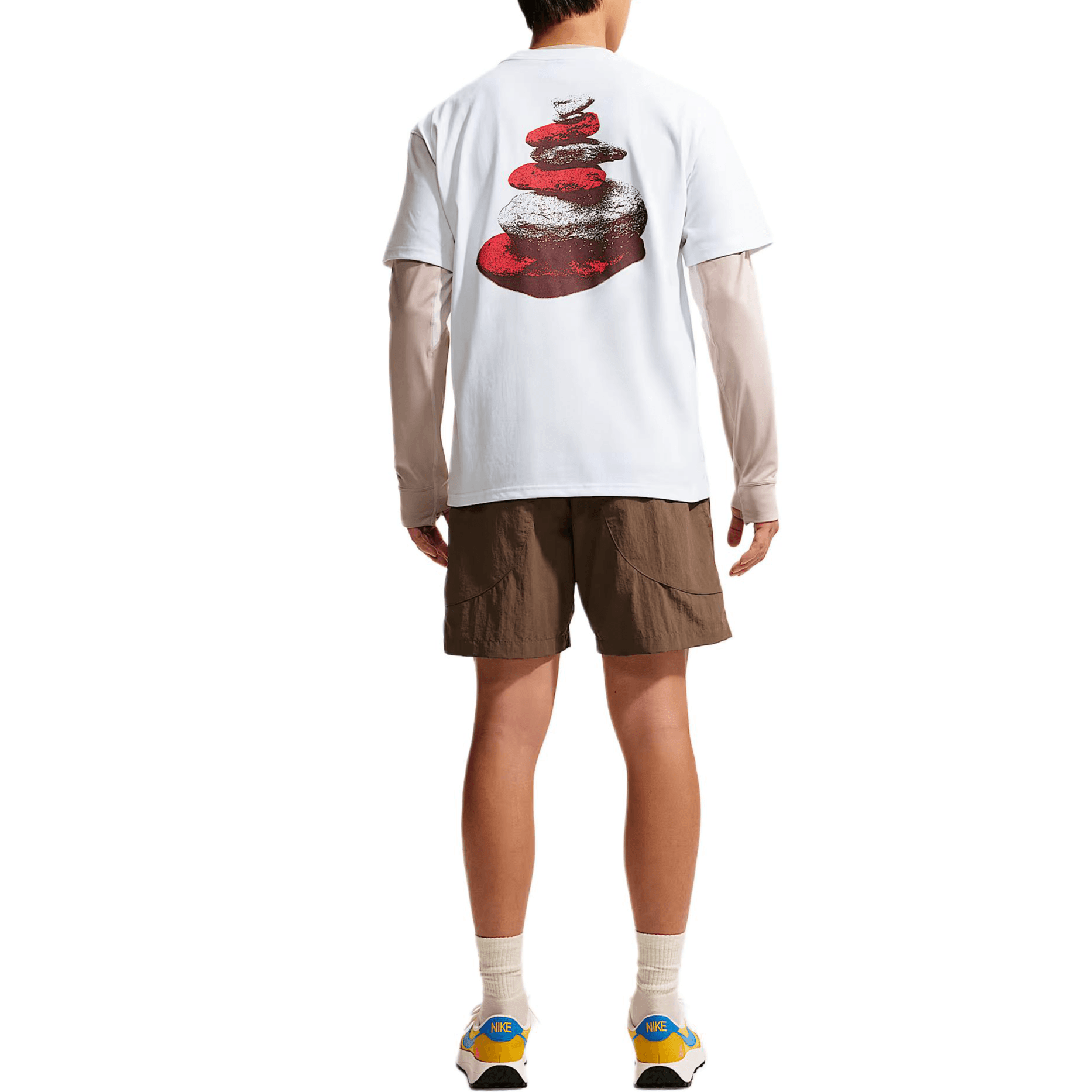 Nike ACG DRIFIT QuickDry TShirts Mountain Peak White Crew Neck Moderate