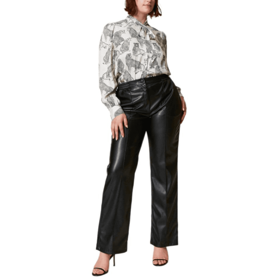 Twinset Oval T Plaque Faux Trousers