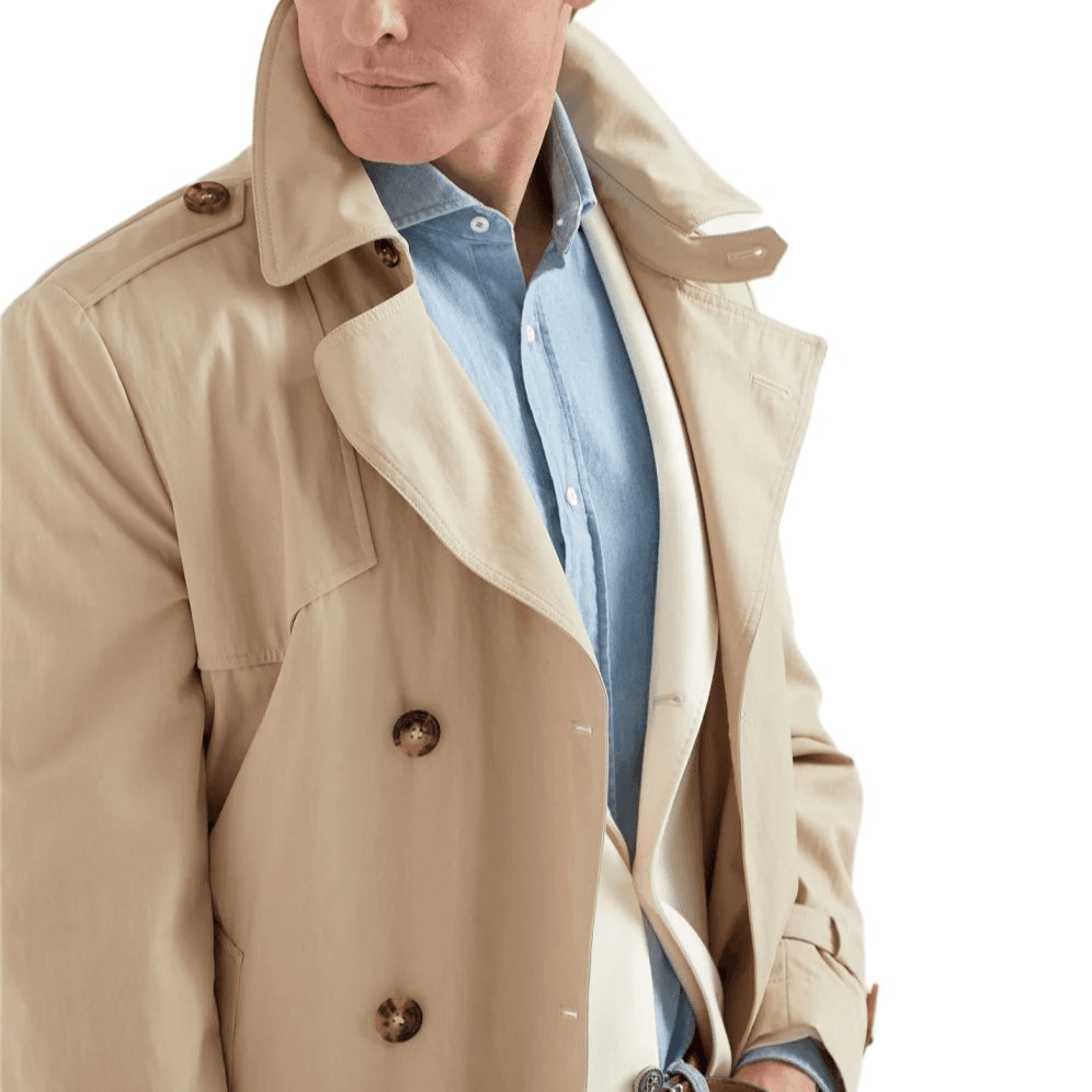 Brunello Cucinelli Trench Coat Khaki
