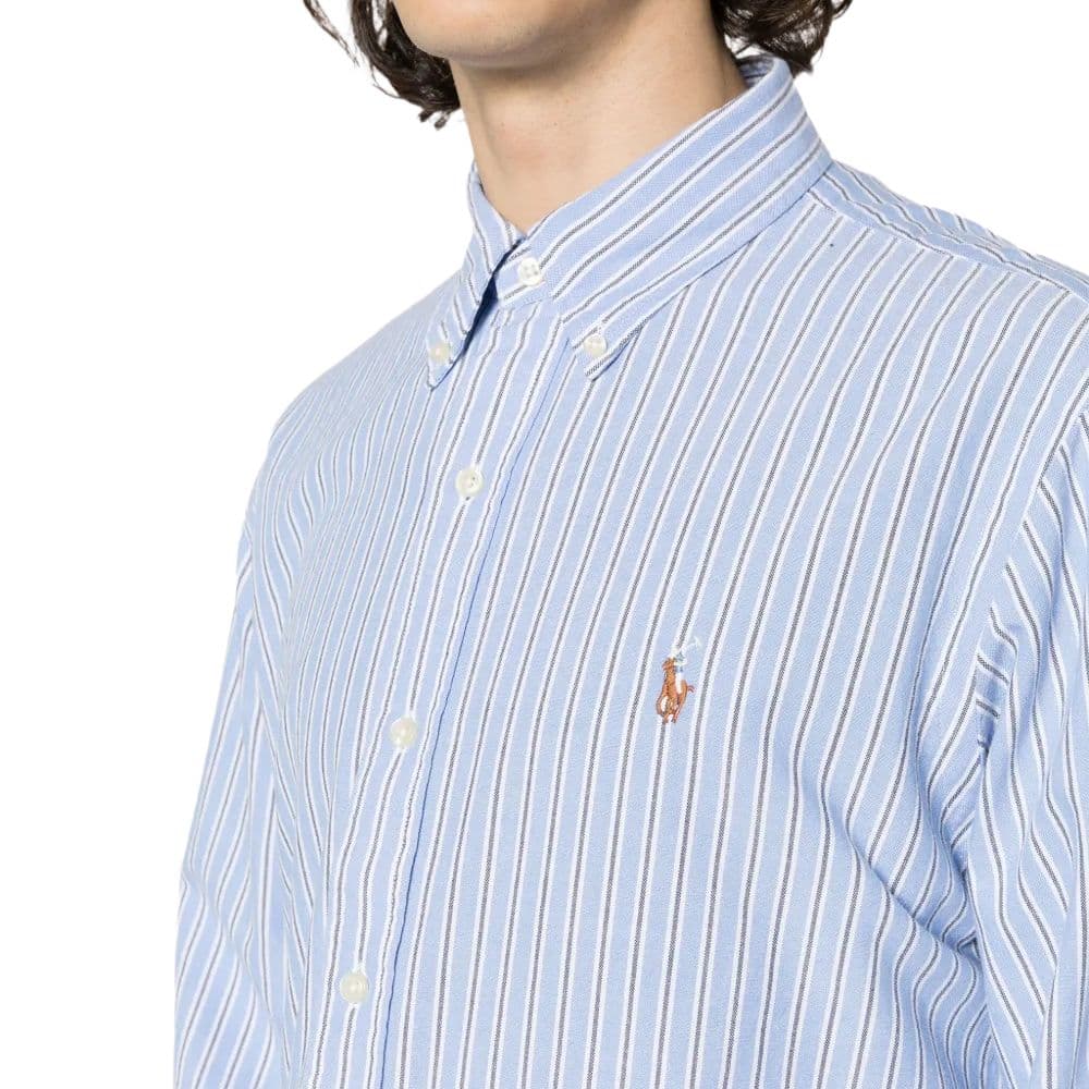 Polo Ralph Lauren Shirts Blue Lapel Moderate