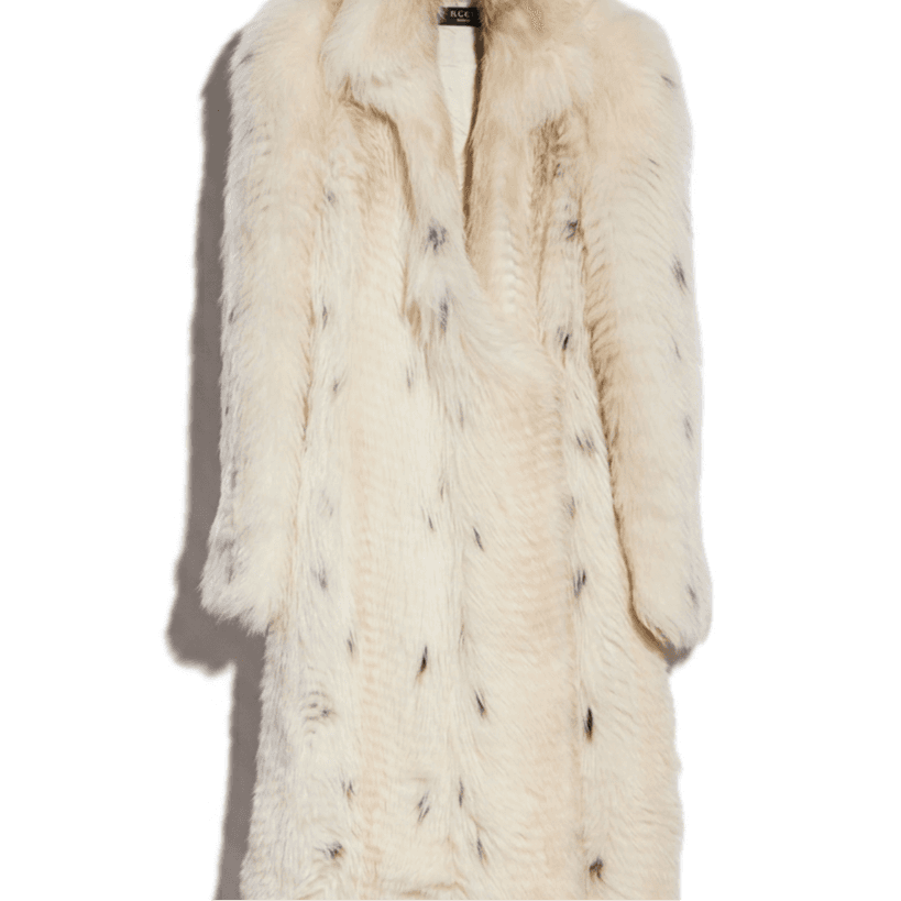 GUCCI Furs Ivory Stand Collar Moderate