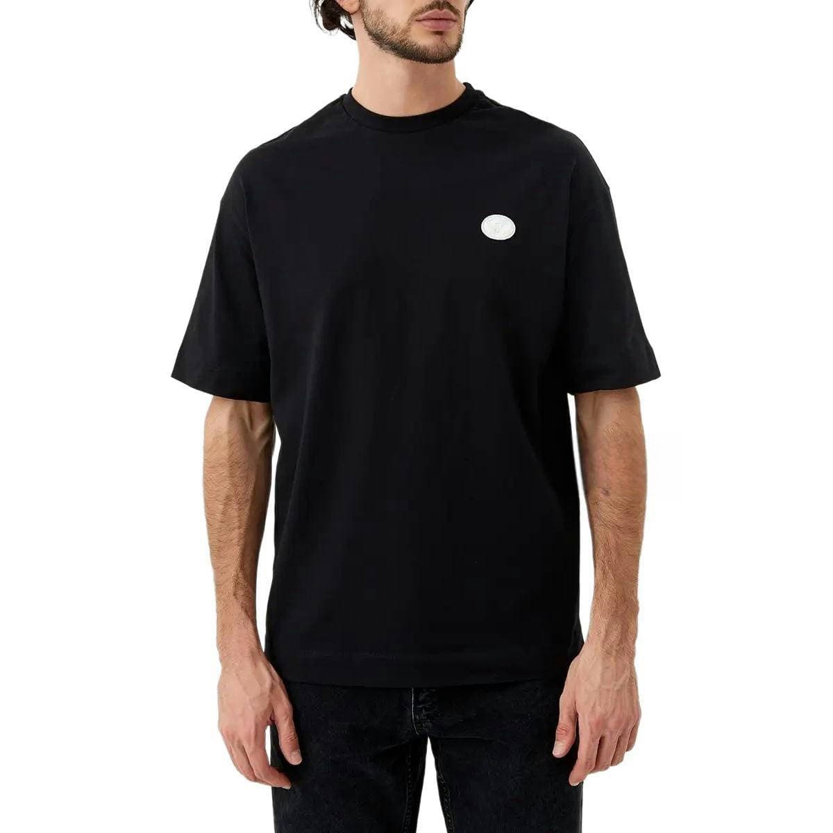 EMPORIO ARMANI T Shirts Black Crew Neck Moderate Straight Fit