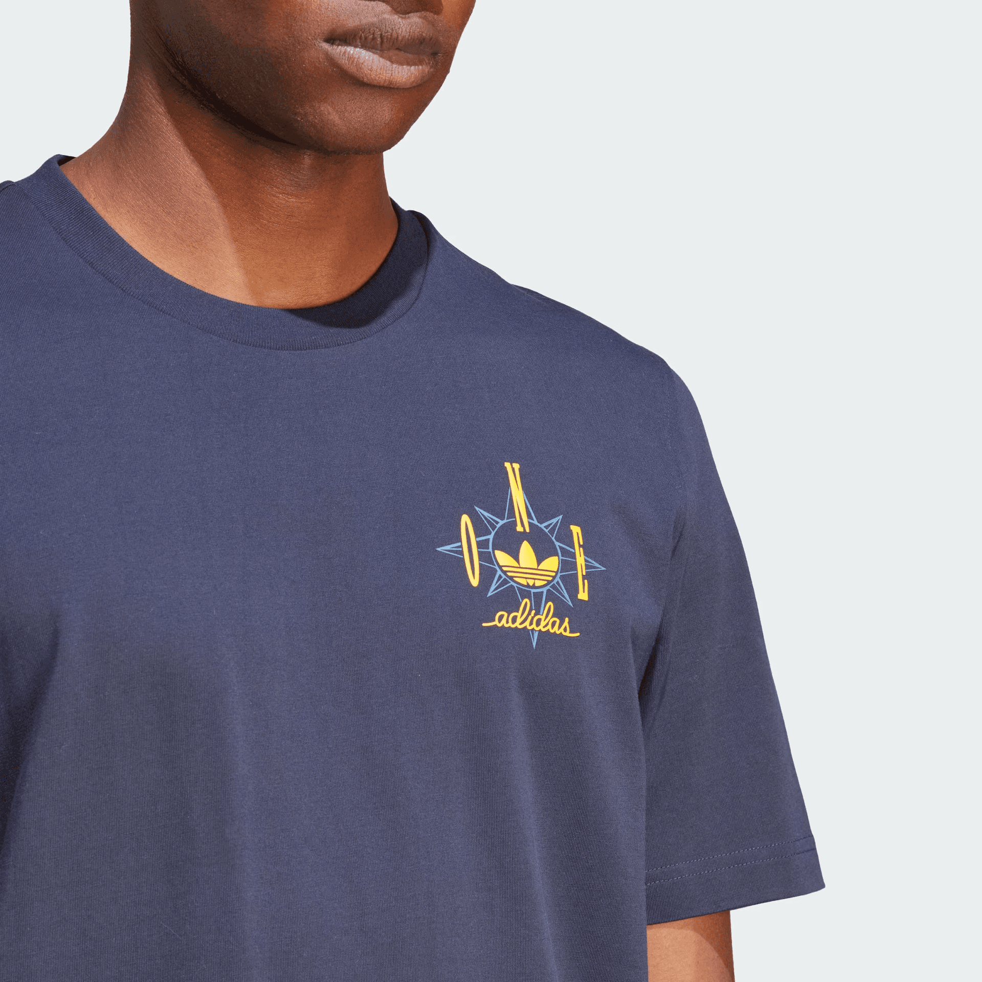 Adidas Originals T Shirts Legend Ink Crew Neck Moderate Straight Fit