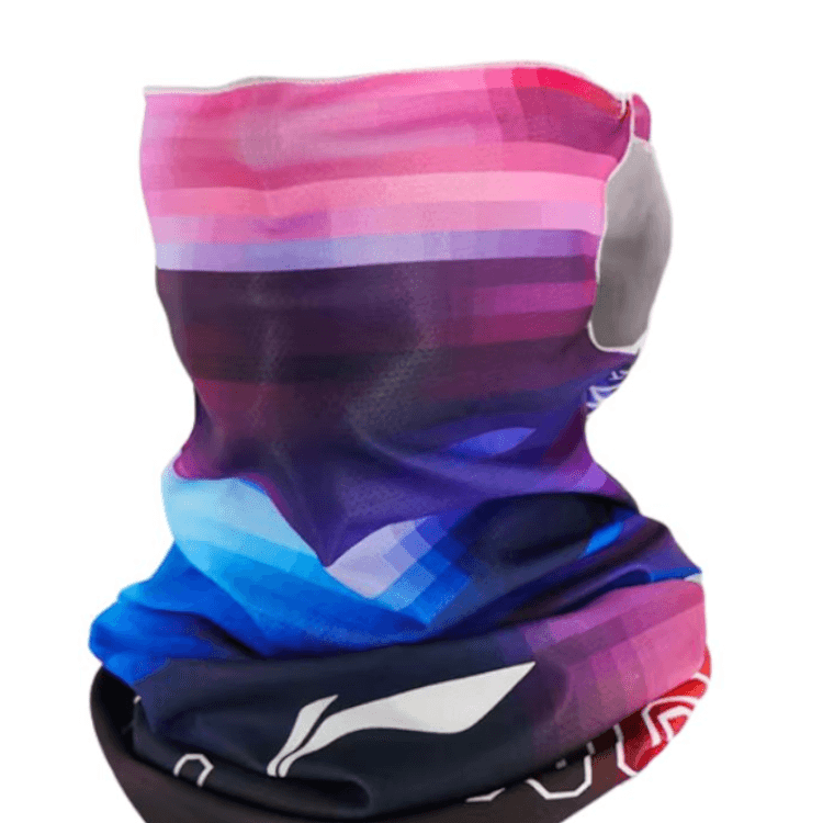 Li Ning Sun Protection Neck Covers Red Blue