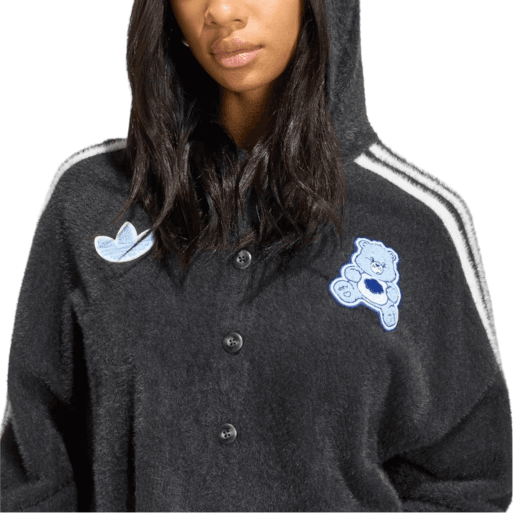 Adidas Originals X CARE BEARS CARDIGAN Fleece Jackets Black Hooded (Nondetachable) Moderate