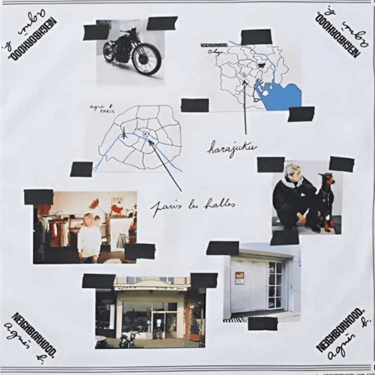 NEIGHBORHOOD Agnes B Headwraps White