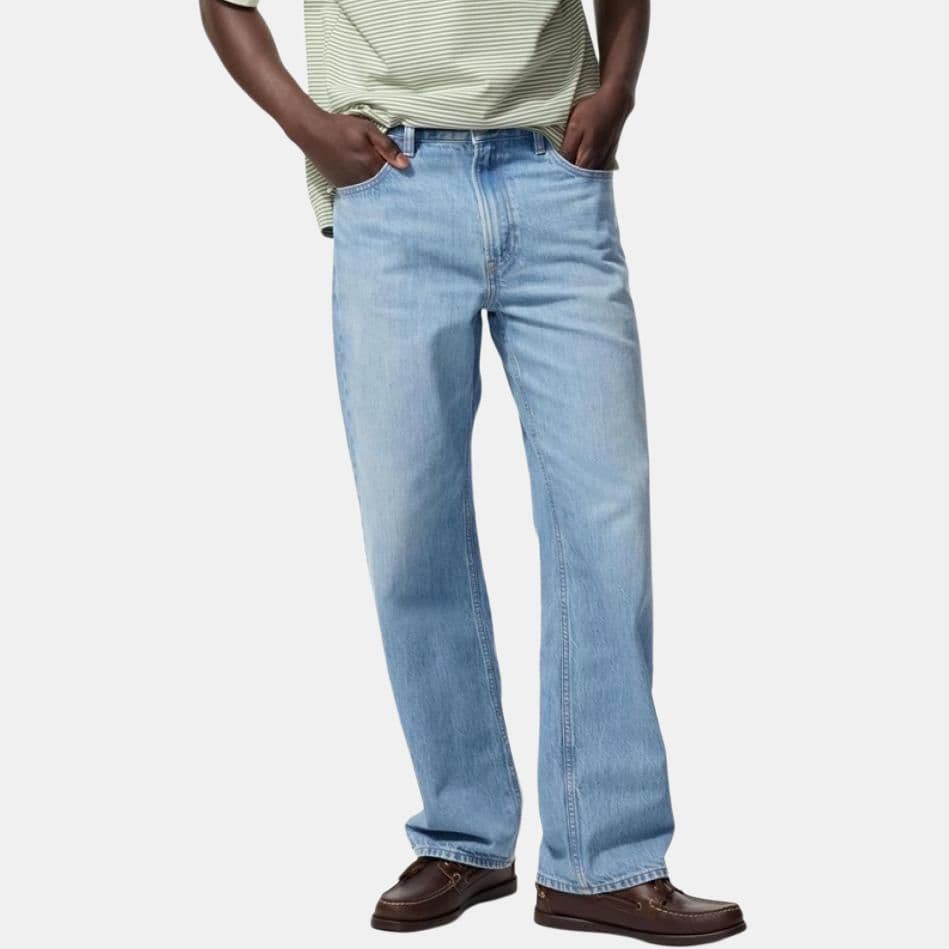 UNIQLO Jeans Sky Blue Moderate Straight Fit