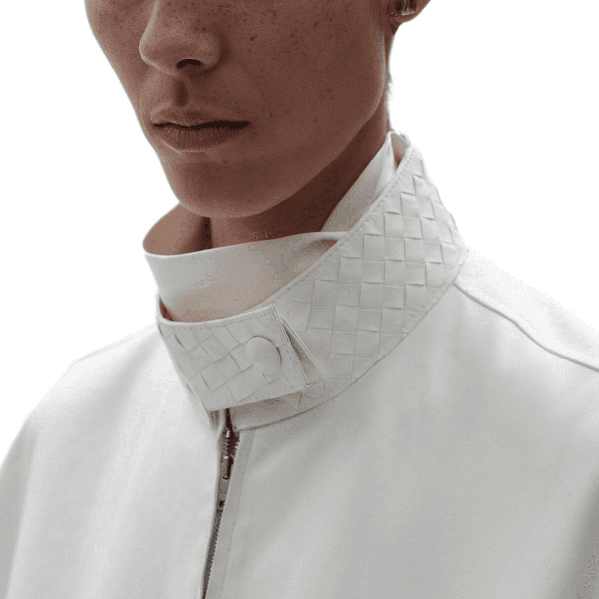 Bottega Veneta Jackets White Turtleneck Moderate Other
