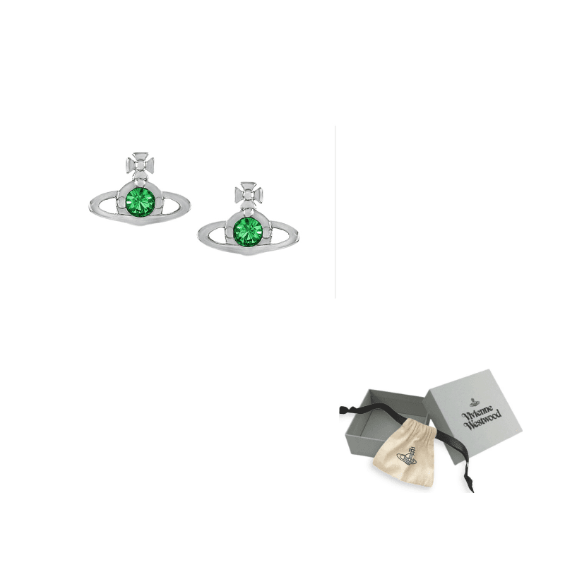 Vivienne Westwood Earrings Silver/Green
