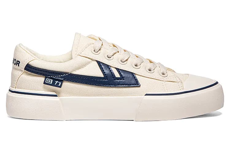 Warrior Lightweight Breathable Canvas Beige Dark Blue