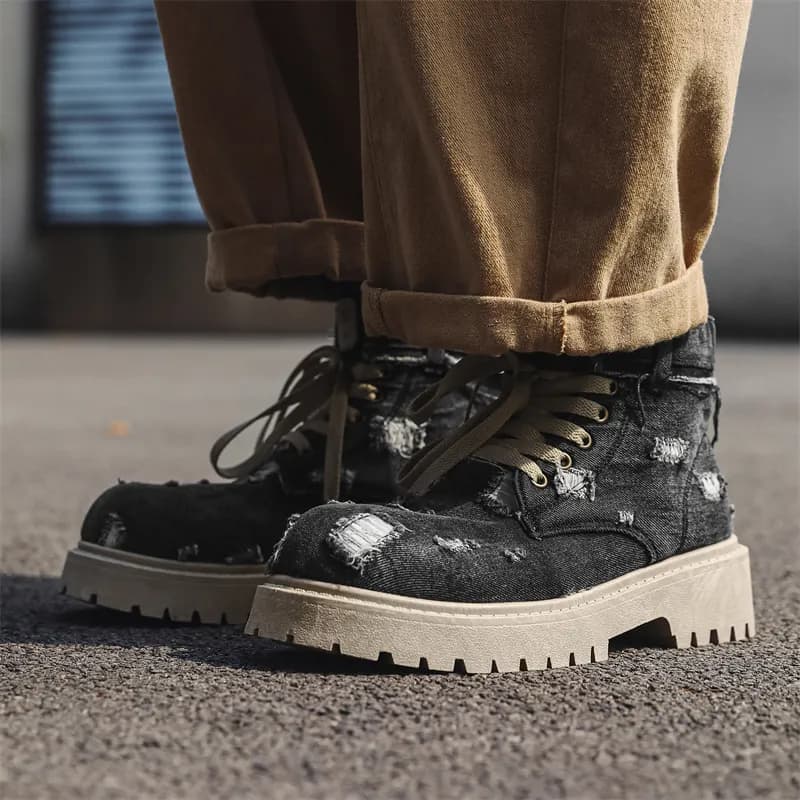 Medd Martin Black/Denim Blue