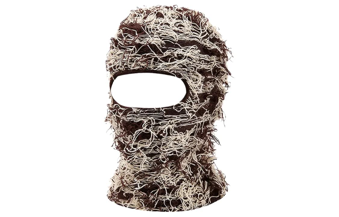 US8ACC Polyester Hats & Caps Coffee Rice Monster Face Mask Hood