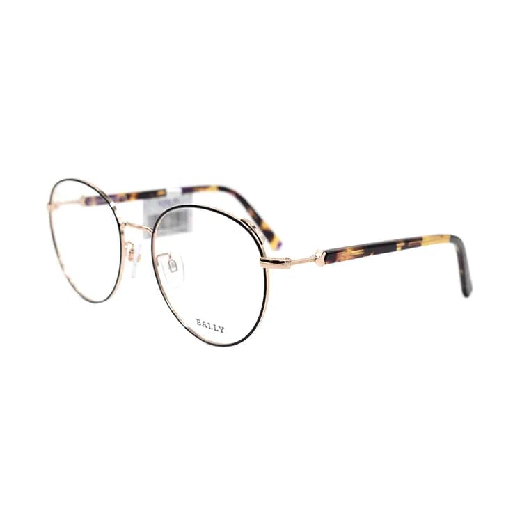BALLY Eyeglass Frames Men Black Gold