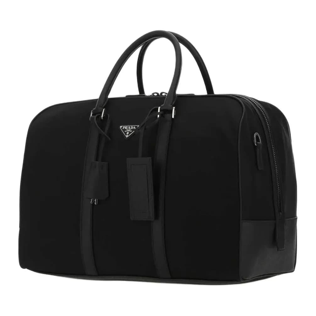 PRADA Triangle Logo patch Duffel Bag