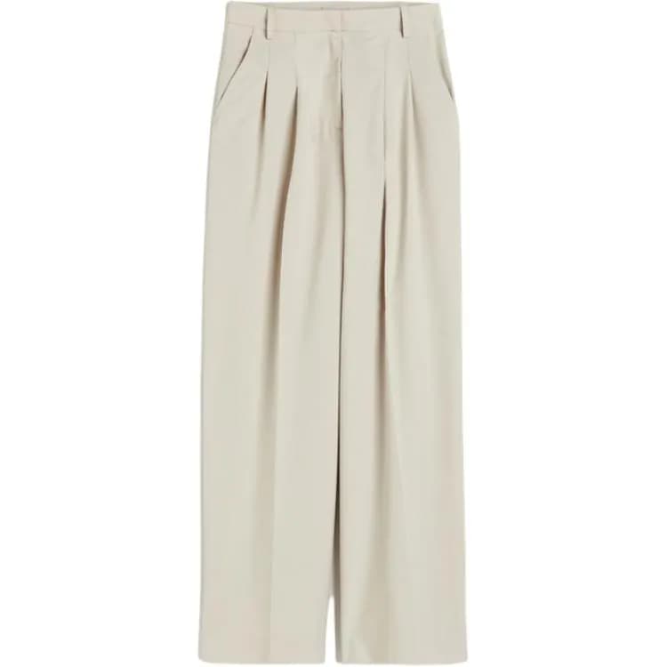 H&M Suit Trouser Light Beige Light Beige