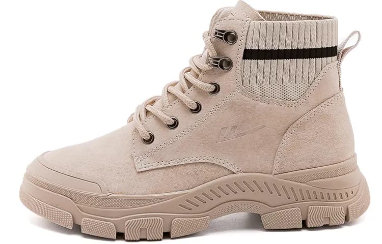 Warrior Ankle Length Martin Boot Beige 40