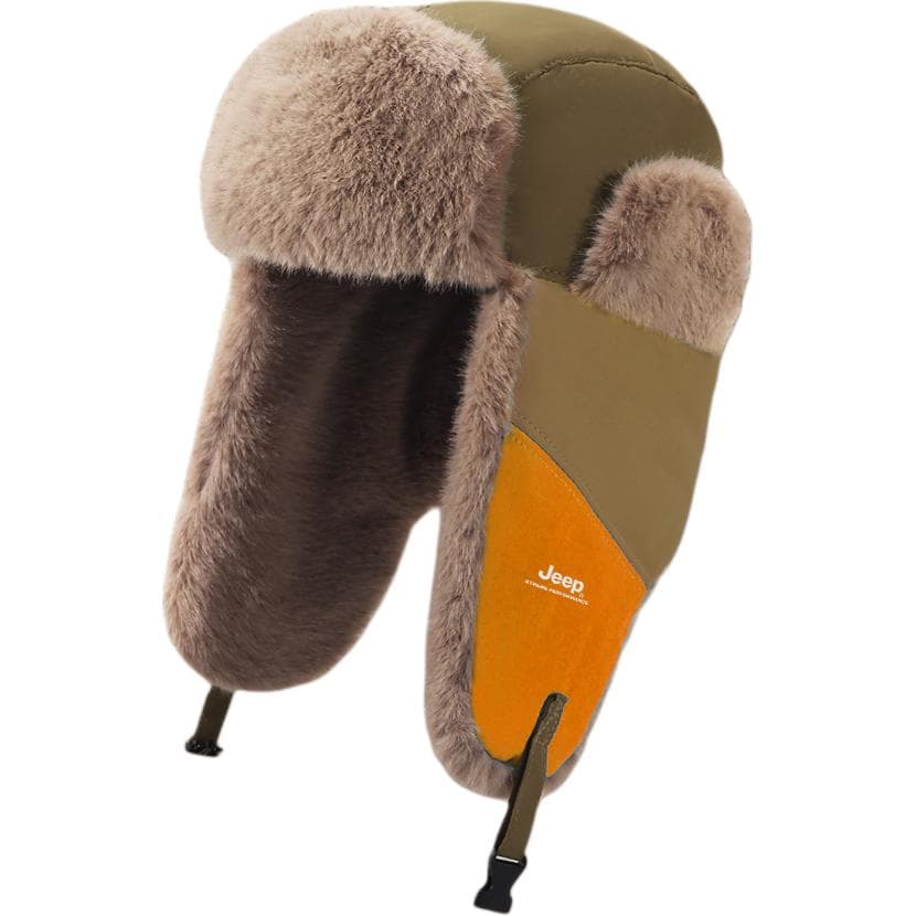 Jeep Polyester Trapper Hats Brown Green