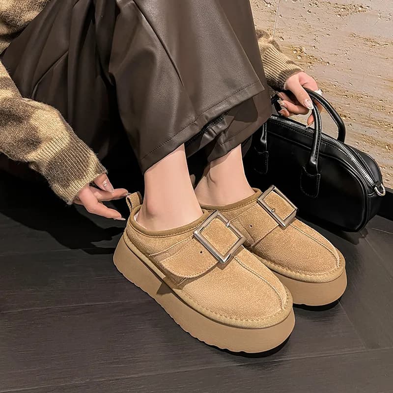 Rongcheng Shoe King Thermal Waterproof Ankle Length Chestnut