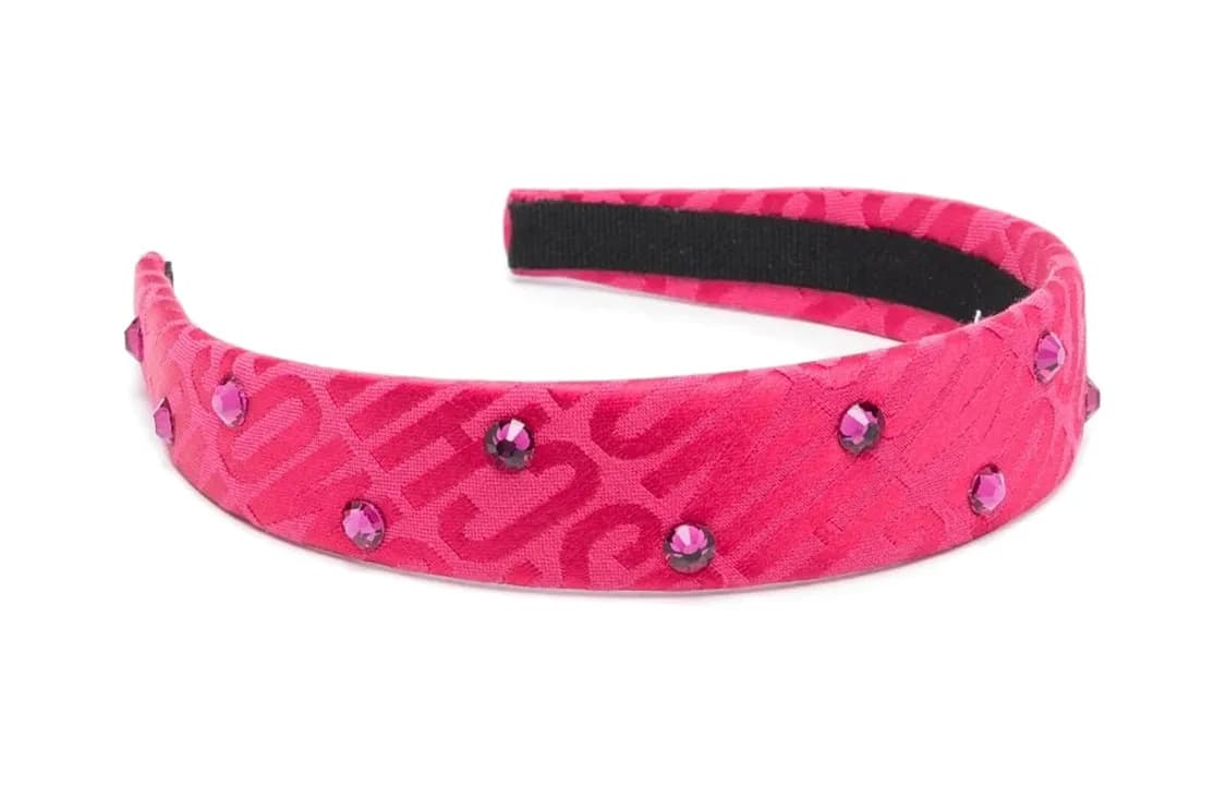 MOSCHINO Crystalembellished Jacquard Headband