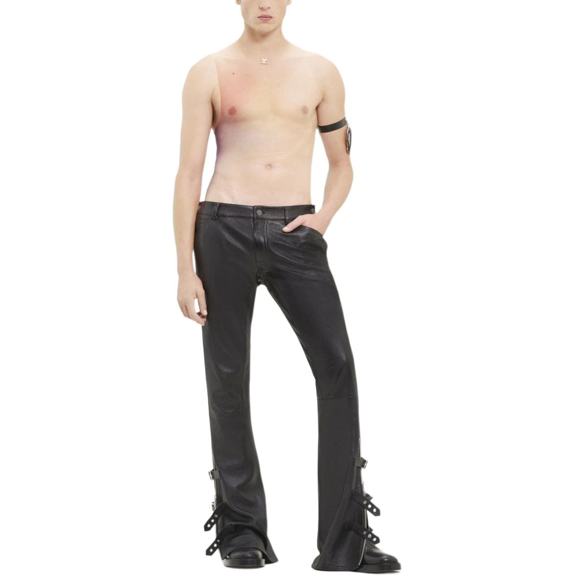 Courrèges Buckle detailed Flared Trousers