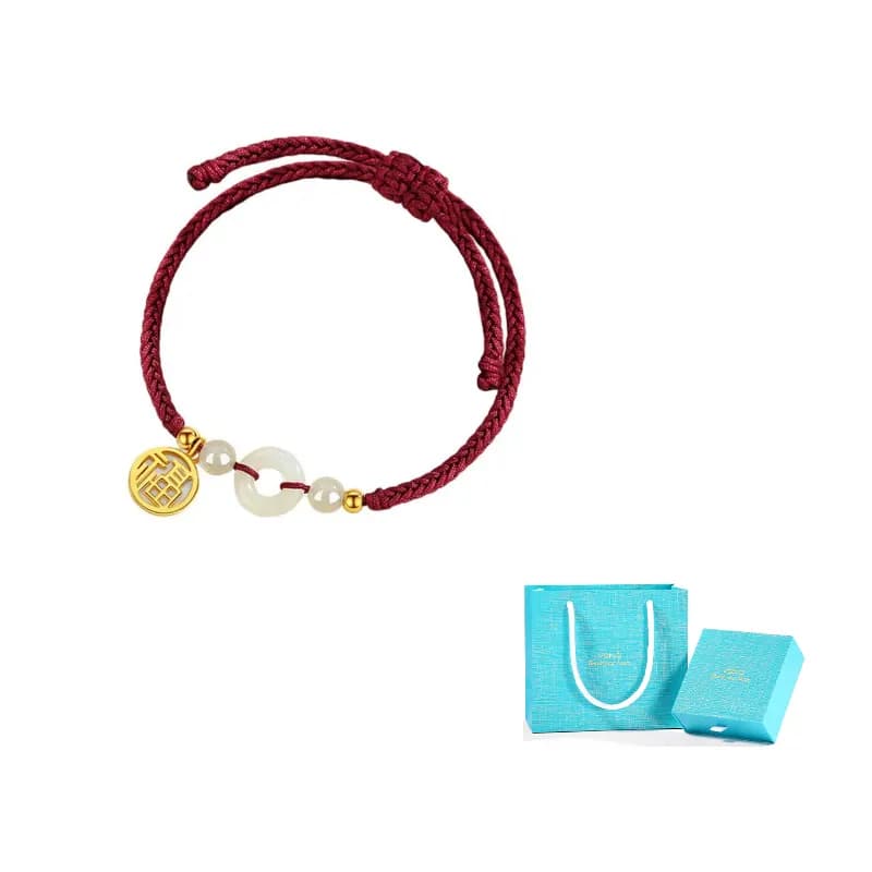 VANA S925 Silver Hand Rope Red