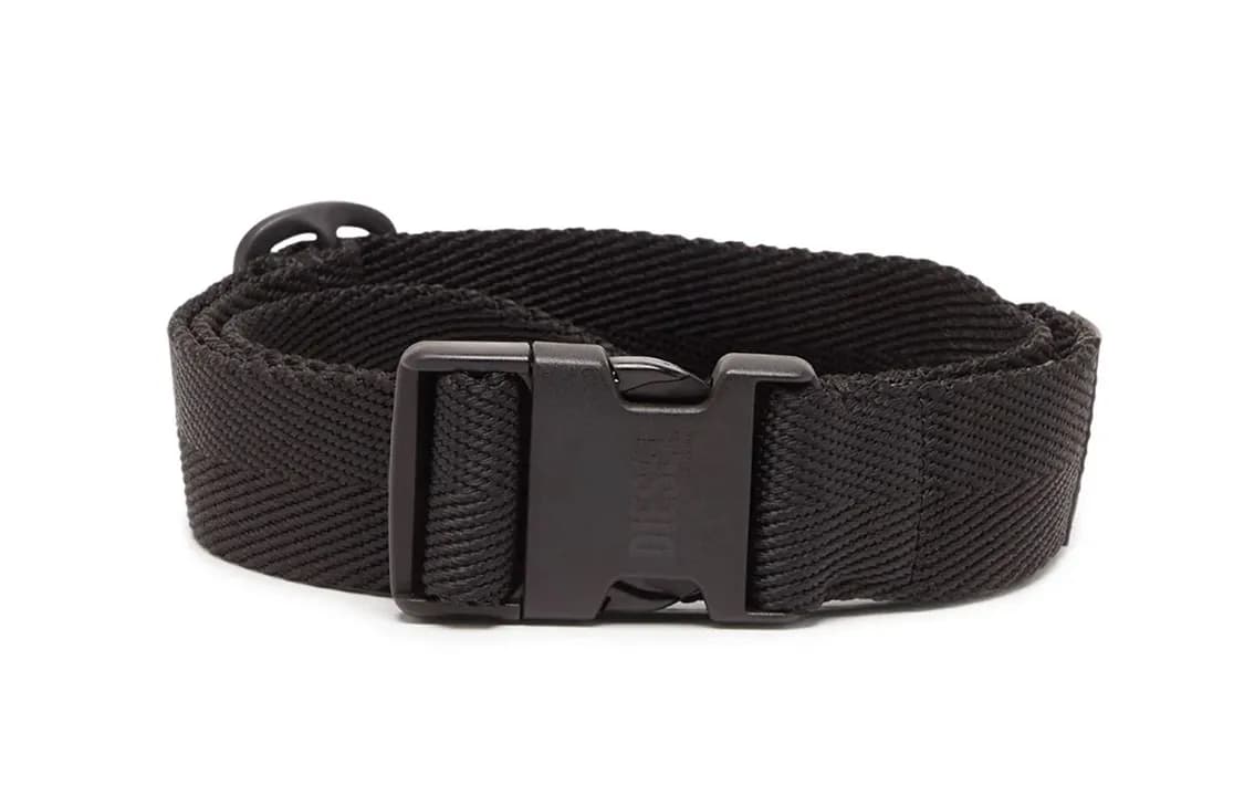 DIESEL Polyamide Cow Sports Black Width 4CM Black