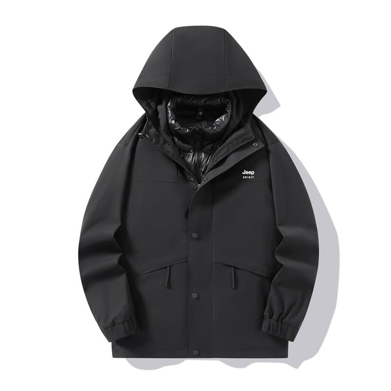 JEEP SPIRIT Windbreaker Jacket Black
