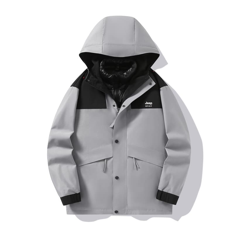 JEEP SPIRIT Windbreaker Jacket Gray