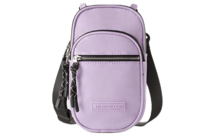 ZARA Polyester One Shoulder Crossbody Cell Phone Pouch Regular Purple Purple